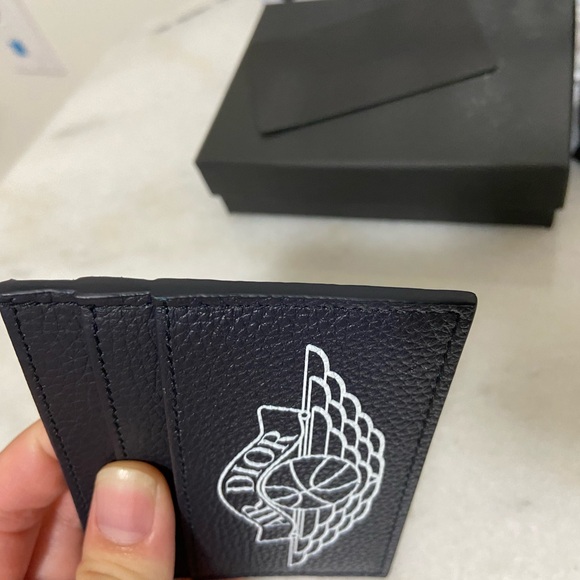 Dior X Air Jordan Navy Cardholder - Picture 5 of 7